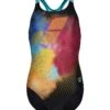 Arena Mädchen Sport Swim Pro Back Placement - Bañador - Mehrfarbig