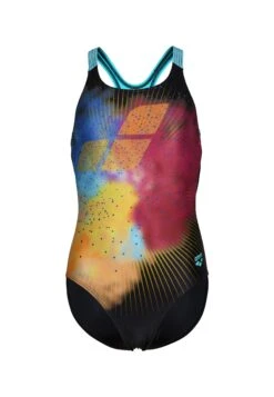 Arena Mädchen Sport Swim Pro Back Placement - Bañador - Mehrfarbig
