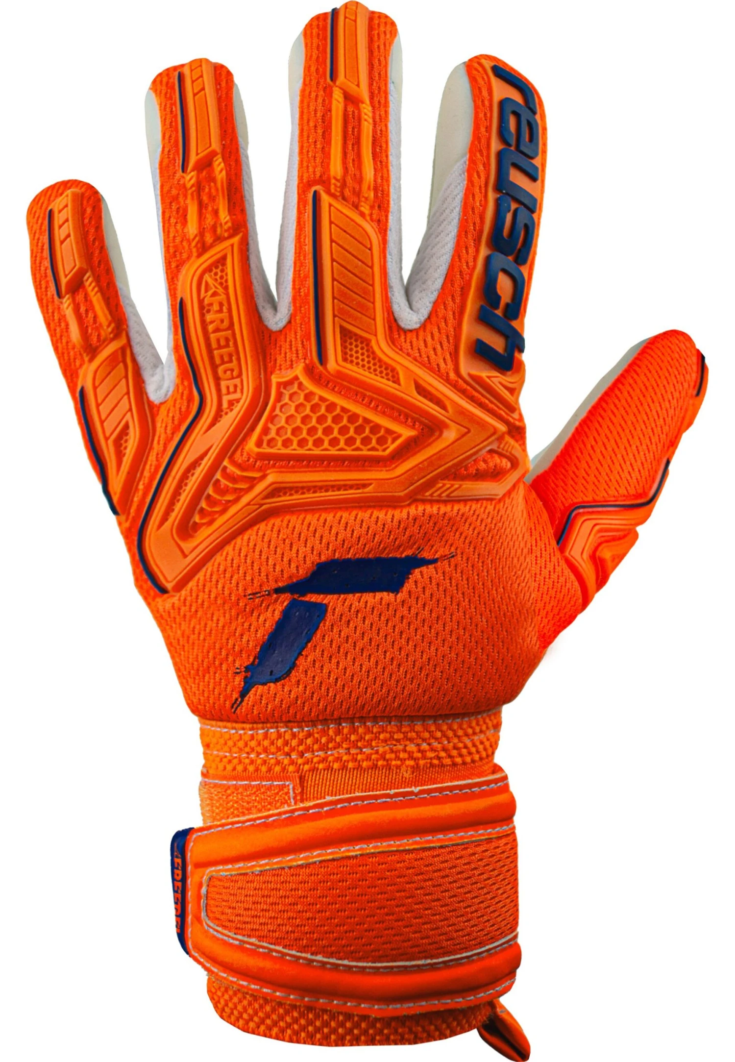 Reusch Guantes De Portero - Shocking Orange Blue 4 Reusch Guantes De Portero - Shocking Orange Blue - Imagen 2