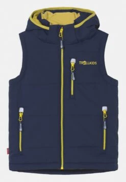 TROLLKIDS Narvik Xt Unisex - Chaleco - Navy/Hazy Yellow