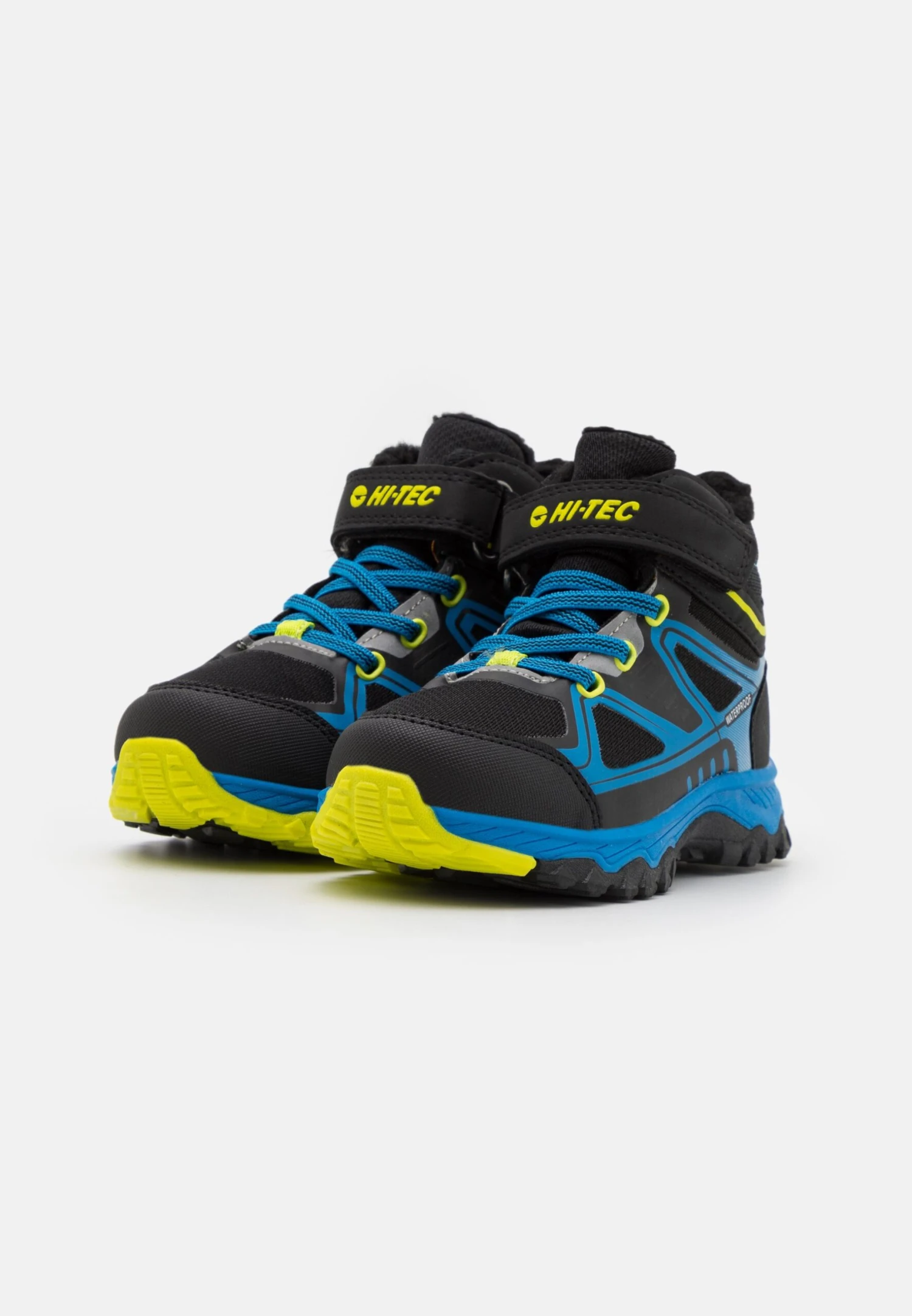 Hi-Tec Glacier Mid 200 Wp Jr Unisex - Zapatillas De Senderismo - Black/Lake Blue/Lime/Silver 4 Hi-Tec Glacier Mid 200 Wp Jr Unisex - Zapatillas De Senderismo - Black/Lake Blue/Lime/Silver - Imagen 2