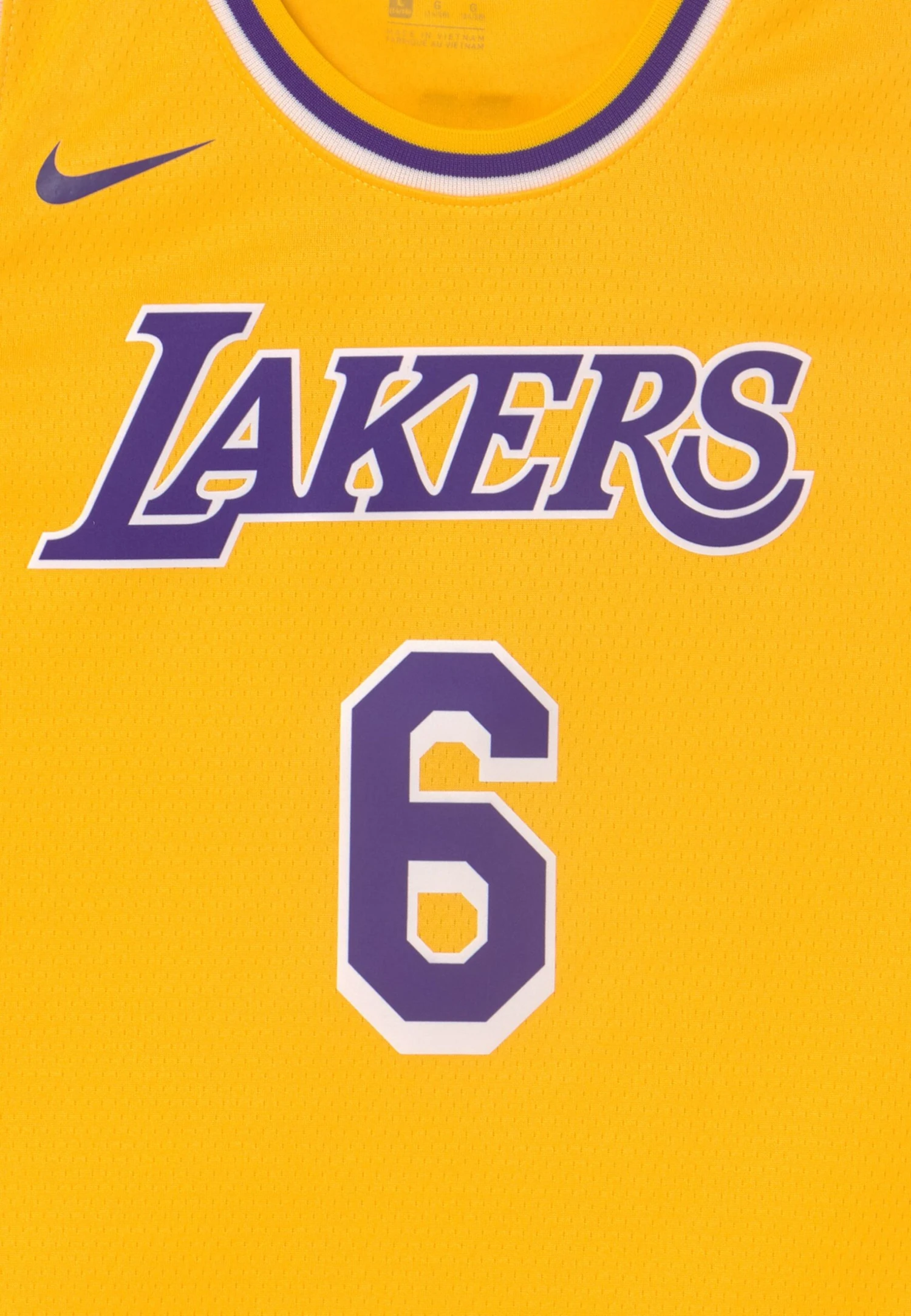 Nike Performance Nba Los Angeles Lakers James Lebron Icon Swingman Unisex - Equipación De Clubes - Amarillo 5 Nike Performance Nba Los Angeles Lakers James Lebron Icon Swingman Unisex - Equipación De Clubes - Amarillo - Imagen 3