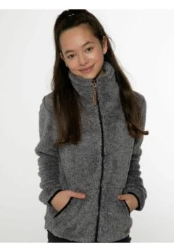 Protest Full Zip Top Riri Jr - Forro Polar - Dark Grey Melee -Tienda De Moda Juvenil 5e1694001db147108c88922e11750f6b