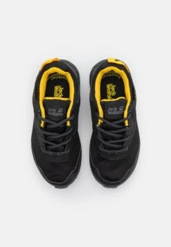 Jack Wolfskin Woodland Texapore - Zapatillas De Senderismo - Black/Burly Yellow -Tienda De Moda Juvenil 7d325ac9932a470dac67c23dd3acd588