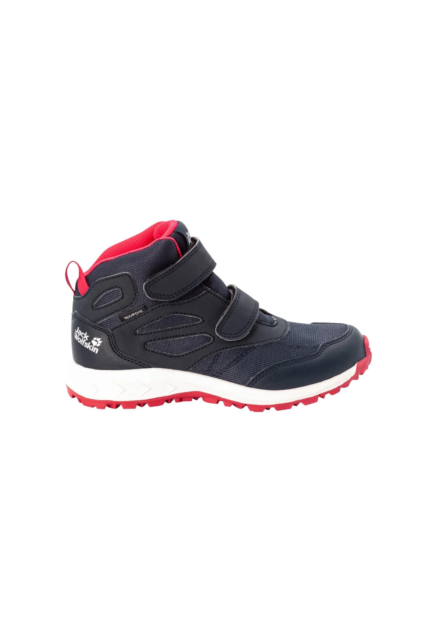 Jack Wolfskin Woodland Texapore Mid Vc K - Zapatillas De Senderismo - Dark Blue / Pink 3 Jack Wolfskin Woodland Texapore Mid Vc K - Zapatillas De Senderismo - Dark Blue / Pink