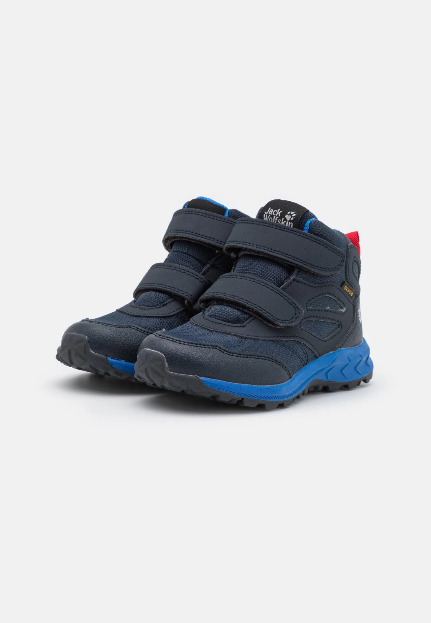 Jack Wolfskin Woodland Texapore Mid Vc K - Zapatillas De Senderismo - Dark Blue/Red 3 Jack Wolfskin Woodland Texapore Mid Vc K - Zapatillas De Senderismo - Dark Blue/Red - Imagen 2