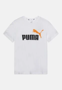 Puma Ess Col Logo - Camiseta Estampada - White/Desert Glay