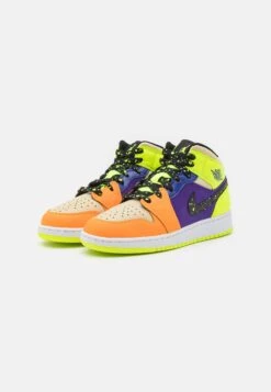 Air Jordan 1 Mid Se Unisex - Zapatillas De Baloncesto - Volt/Black/Vivid Orange/Team Gold/Electro Purple/Radiant Blue -Tienda De Moda Juvenil a80092358012437abcc3b32c4f19d8e1