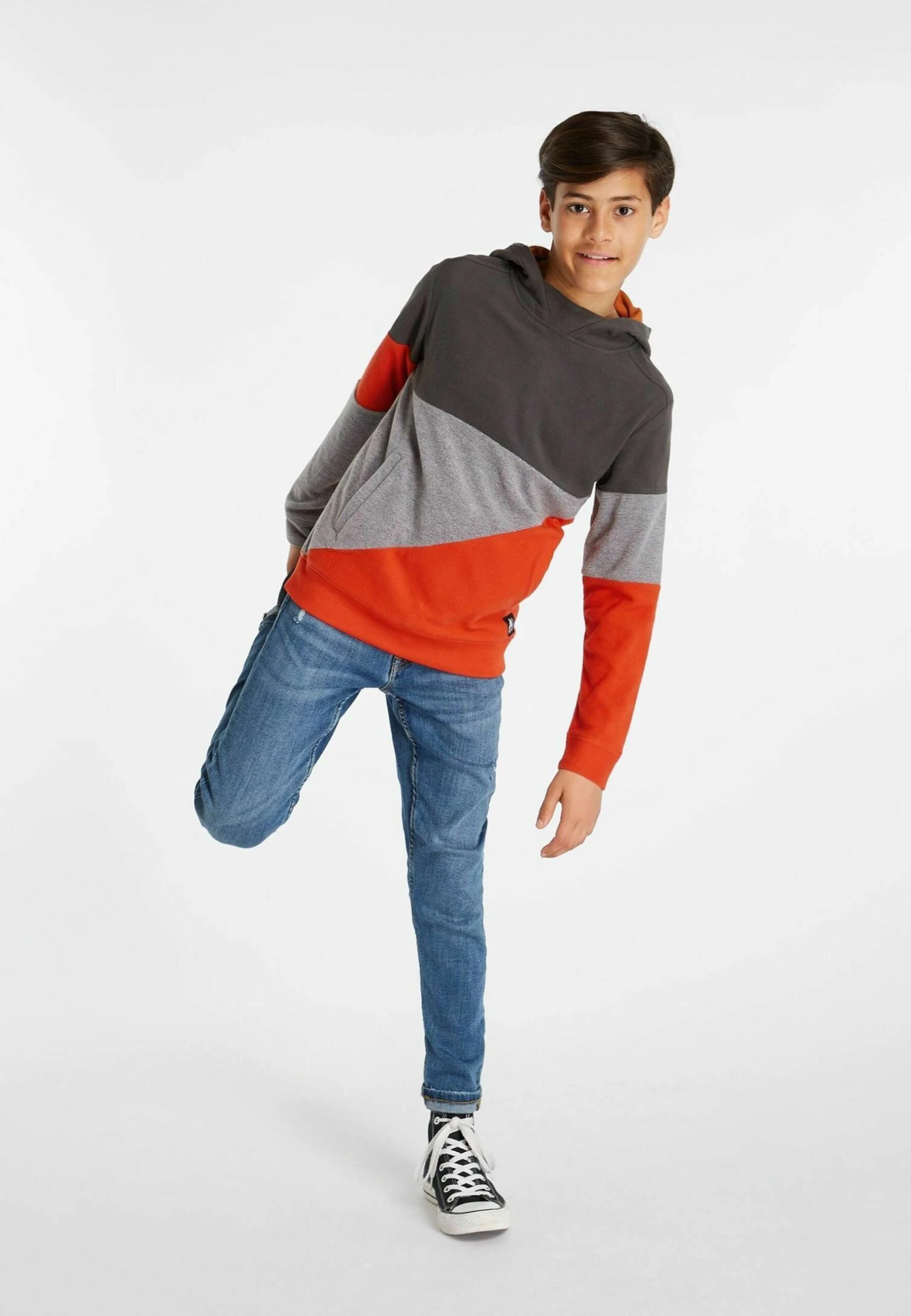 Protest Hoody - Forro Polar - Orange Fire 3 Protest Hoody - Forro Polar - Orange Fire