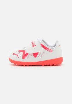 Puma Future Play Tt Unisex - Botas De Fútbol Multitacos - White/Fire Orchid