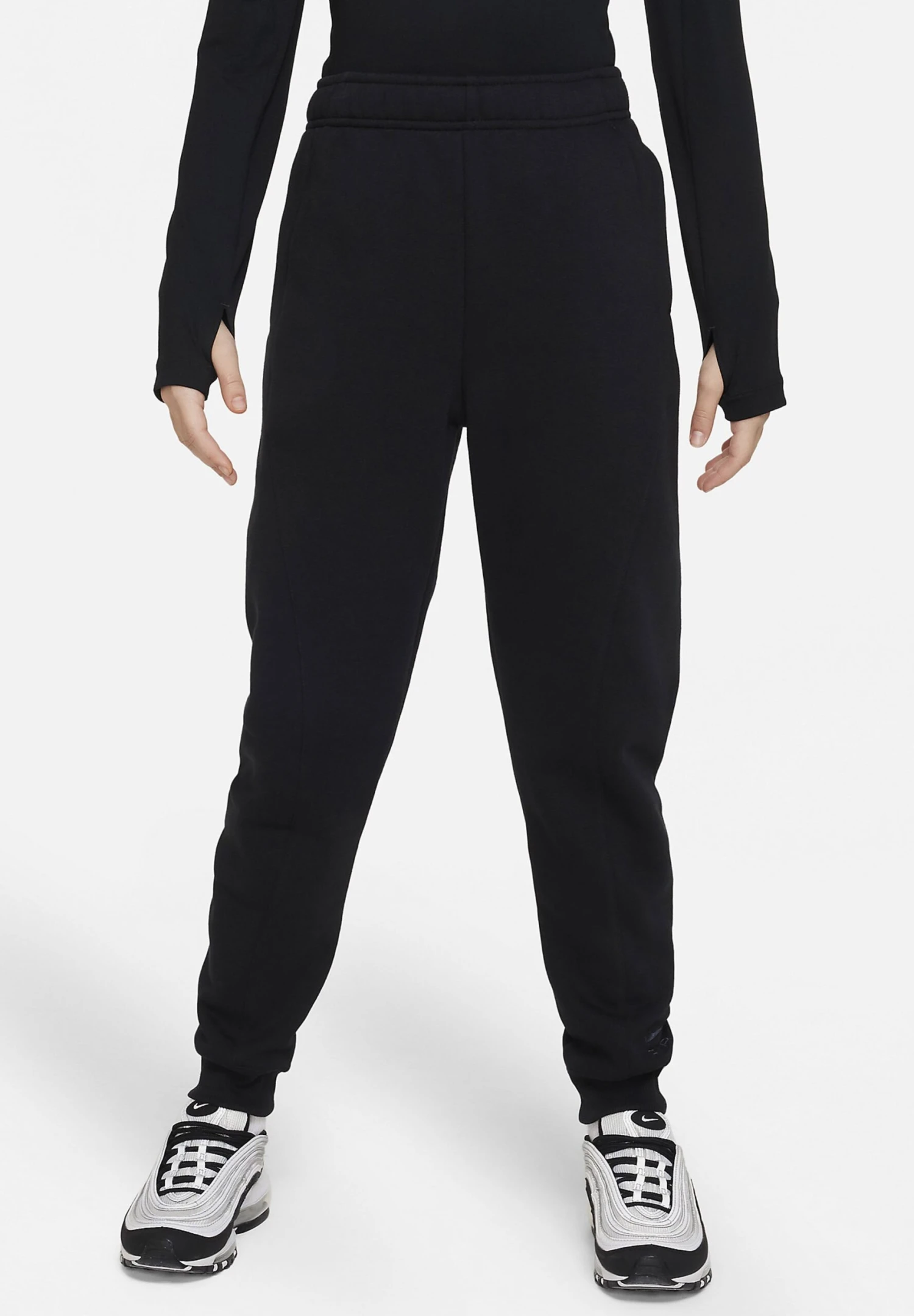 Nike Performance French Terry - Pantalones Deportivos - Black Black Anthracite 4 Nike Performance French Terry - Pantalones Deportivos - Black Black Anthracite - Imagen 2