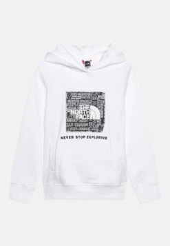 The North Face Teens Box Hoodie Unisex - Jersey Con Capucha - White/Black