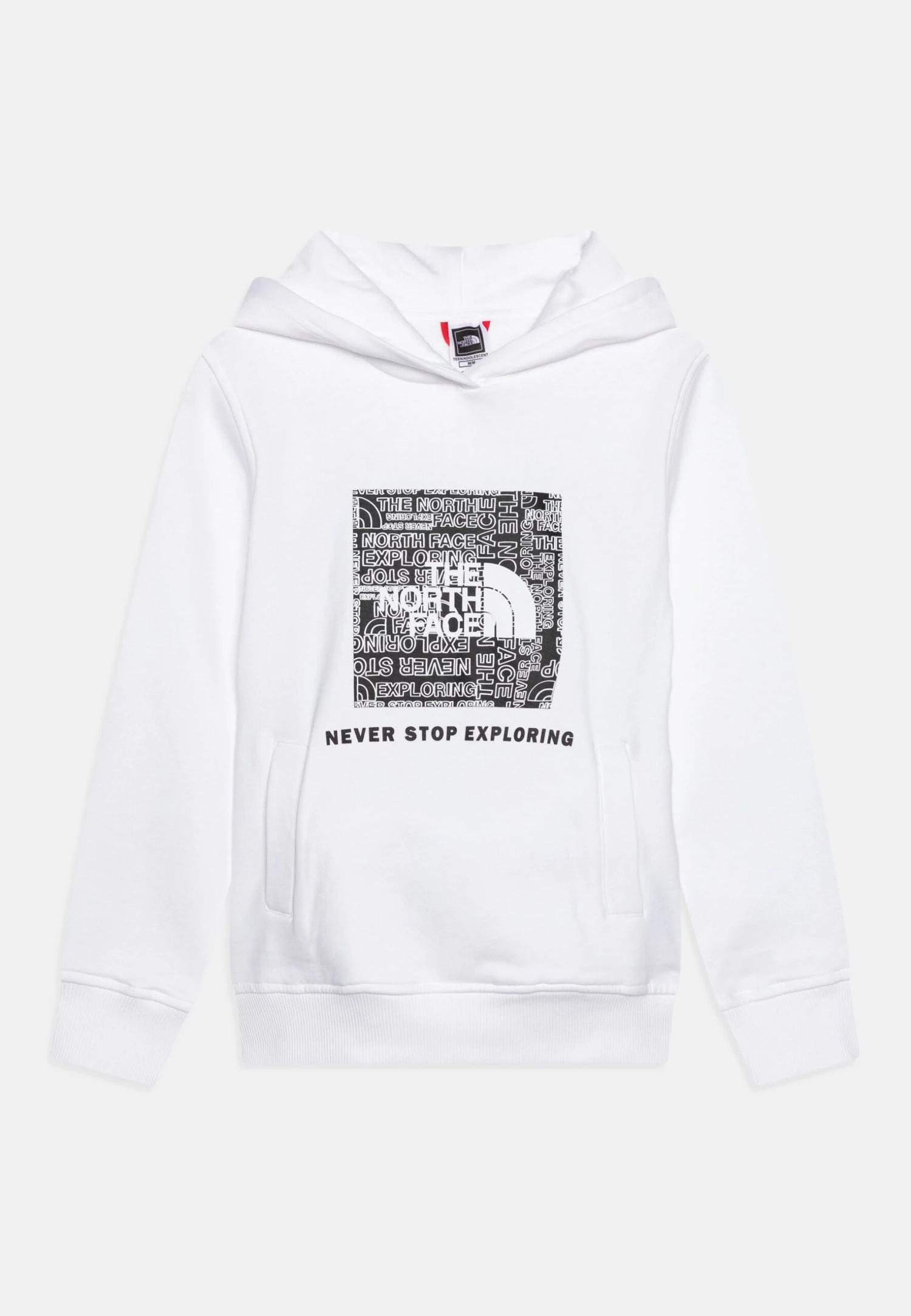 The North Face Teens Box Hoodie Unisex - Jersey Con Capucha - White/Black 3 The North Face Teens Box Hoodie Unisex - Jersey Con Capucha - White/Black