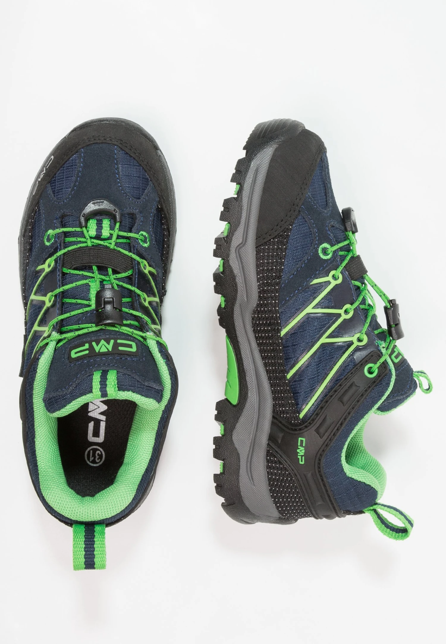 CMP Kids Rigel Low Shoe Wp Unisex - Zapatillas De Senderismo - Black/Blue/Gecko 3 CMP Kids Rigel Low Shoe Wp Unisex - Zapatillas De Senderismo - Black/Blue/Gecko