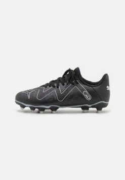 Puma Future Play Fg/Ag Jr Unisex - Botas De Fútbol Con Tacos - Black/Silver