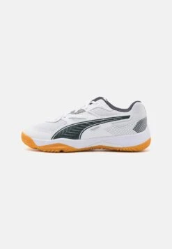 Puma Solarflash Jr Ii Unisex - Zapatillas De Balonmano - White/Shadow Gray